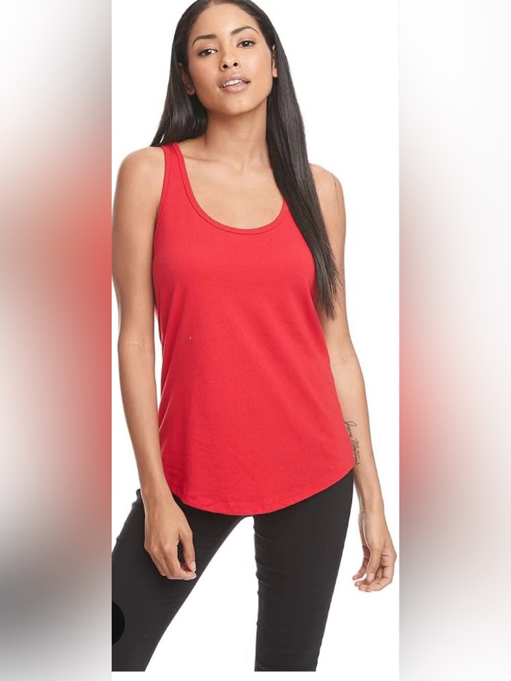 Tipsy Elves Red Racerback Tank Top XS Soft Lightweight Casual Activewear
